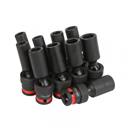 UNIVERSAL SWIVEL DEEP IMPACT SOCKET SET 10-PIECE 1/2 DRIVE